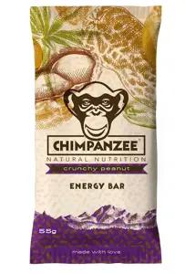Energinis batonėlis CHIMPANZEE, su traškiais žemės riešutais, 55 g