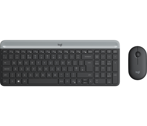 "LOGITECH Slim Wireless Keyboard and Mouse Combo MK470" - GRAPHITE - JAV - INTNL - INTNL