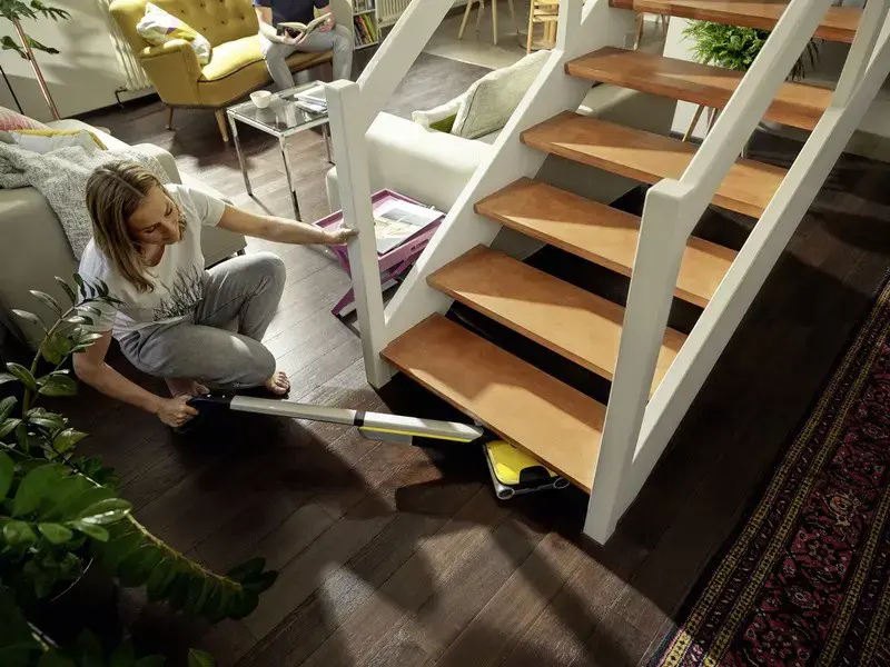 Kärcher FC 7 belaidis be maišelio sidabrinės spalvos, geltonos spalvos