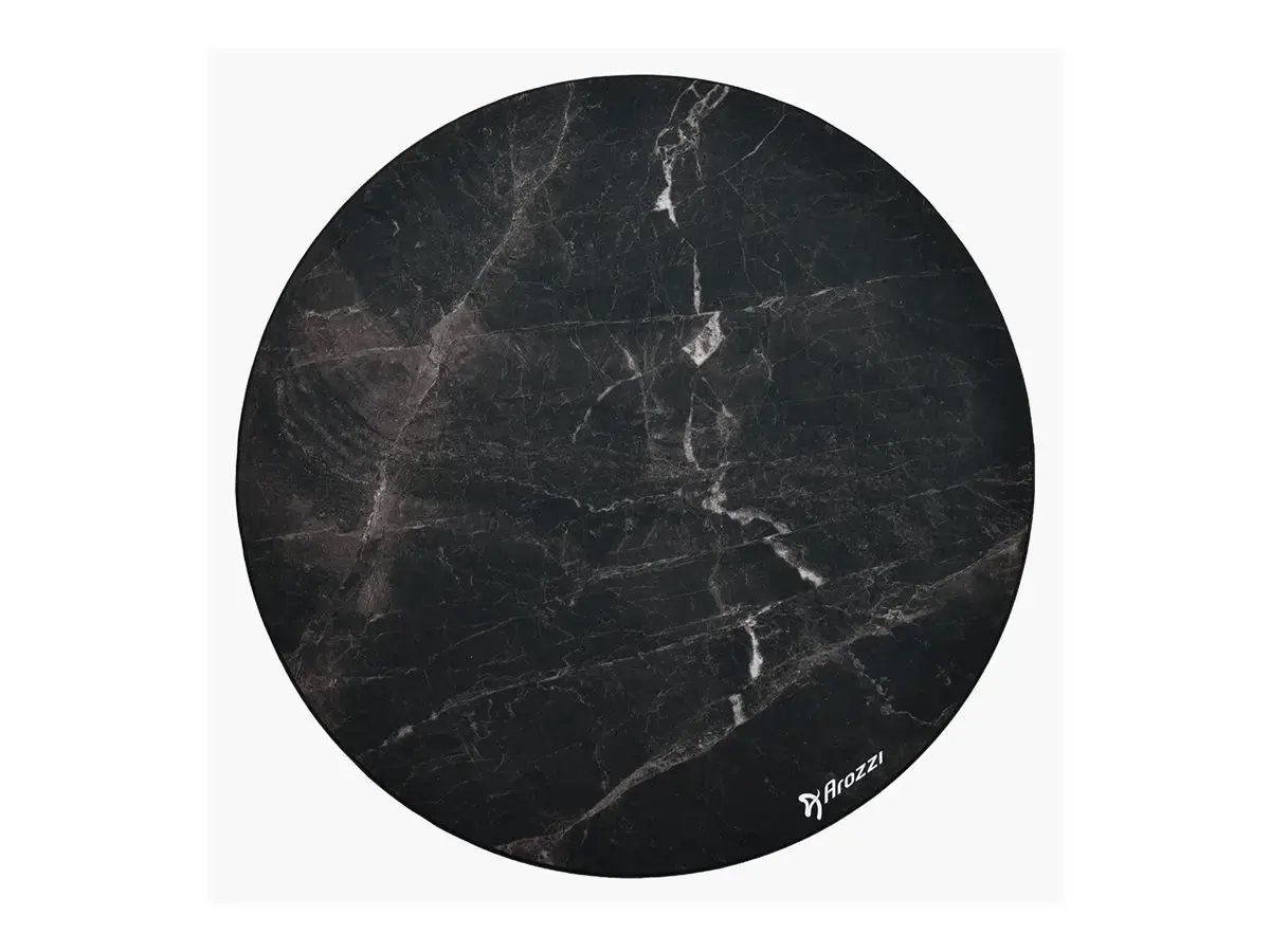 Arozzi Zona Round Floor Pad | Black Marble