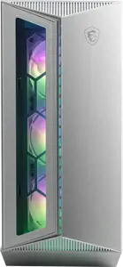 MSI MPG GUNGNIR 110R WHITE Vidutinio bokšto žaidimų kompiuterių korpusas "Baltas, 4x 120 mm ARGB ventiliatorius, 1-6 ARGB valdymo plokštė, C tipo USB, grūdintas stiklas, centrinis, ATX, mATX, mini-ITX", Vidutinio bokšto, kompiuteris, baltas, ATX, micro ATX, mini-ITX, metalinis, žaidimų