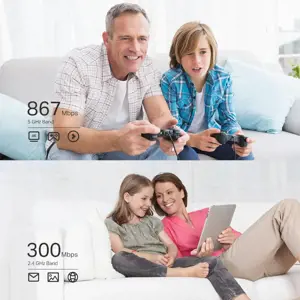 TP-Link Archer T4E, Internal, Wireless, PCI Express, WLAN, 867 Mbit/s, Black, Green