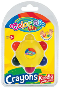 Vaškinės kreidelės Colorino Kids Star, 6 spalvų