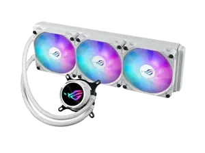 ASUS ROG Strix LC III 360 ARGB White Edition, Liquid cooling kit, 12 cm, 36 dB, 70.38 cfm, White