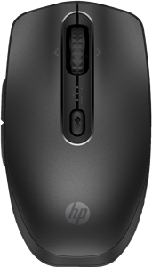 HP 695 Rechargeable Wireless Mouse, Ambidextrous, Bluetooth, 4000 DPI, Black