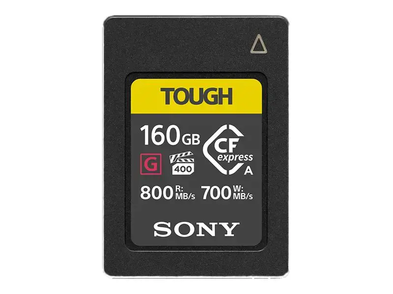"Sony" CEA-G160T, 160 GB, CFexpress, 800 MB/s, 700 MB/s, juoda, geltona