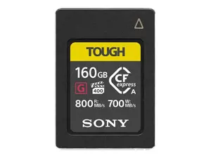 "Sony" CEA-G160T, 160 GB, CFexpress, 800 MB/s, 700 MB/s, juoda, geltona