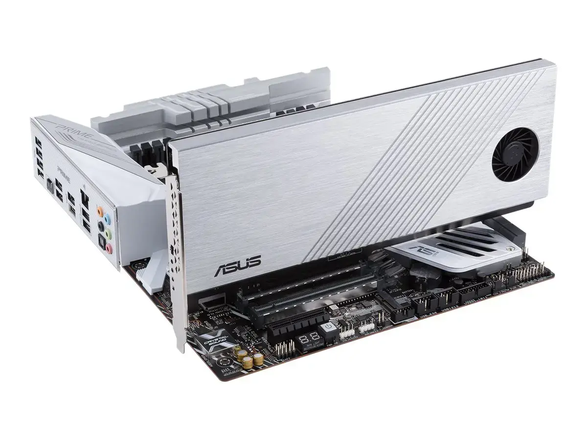 ASUS Hyper M.2 x16 Gen 4, PCIe, M.2, PCIe 4.0, sidabrinis, kompiuteris, aktyvus