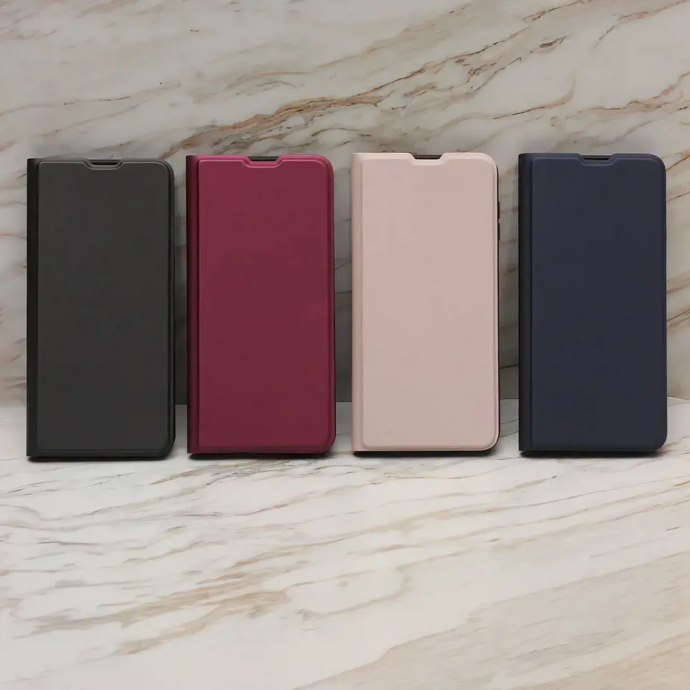 Išmanusis minkštas dėklas Motorola Moto G53 burgundy