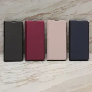 Išmanusis minkštas dėklas Motorola Moto G53 burgundy