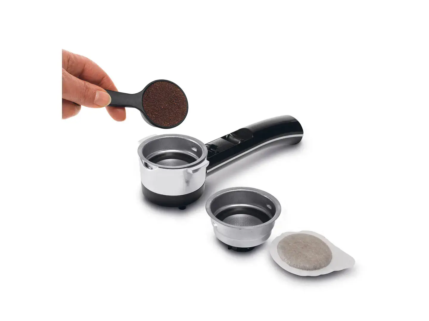 Kavos aparatas DeLonghi ECO311.W, 1,4 litrai, 1100 W, Juoda, Pusiau automatinis