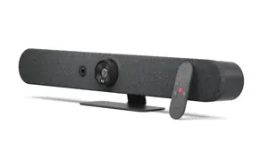 "Logitech Rally Bar Mini", grupinių vaizdo konferencijų sistema, 4K Ultra HD, 30 kadrų per sekundę, 4x, grafito spalvos