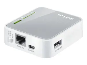 "TP-Link" nešiojamasis 3G/4G belaidis N maršrutizatorius, "Wi-Fi 4" (802.11n), vienos juostos (2,4 GHz), Ethernet LAN, 3G, pilkas, baltas, nešiojamasis maršrutizatorius