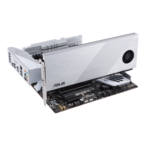 ASUS Hyper M.2 x16 Gen 4, PCIe, M.2, PCIe 4.0, sidabrinis, kompiuteris, aktyvus