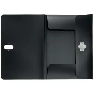 Aplankas dokumentams Leitz Recycle, A4, PP, 3 atvartai, juoodos sp.