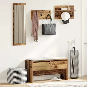 Prieškambario baldų komplektas Sena mediena 90 x 31 x 46.5 cm