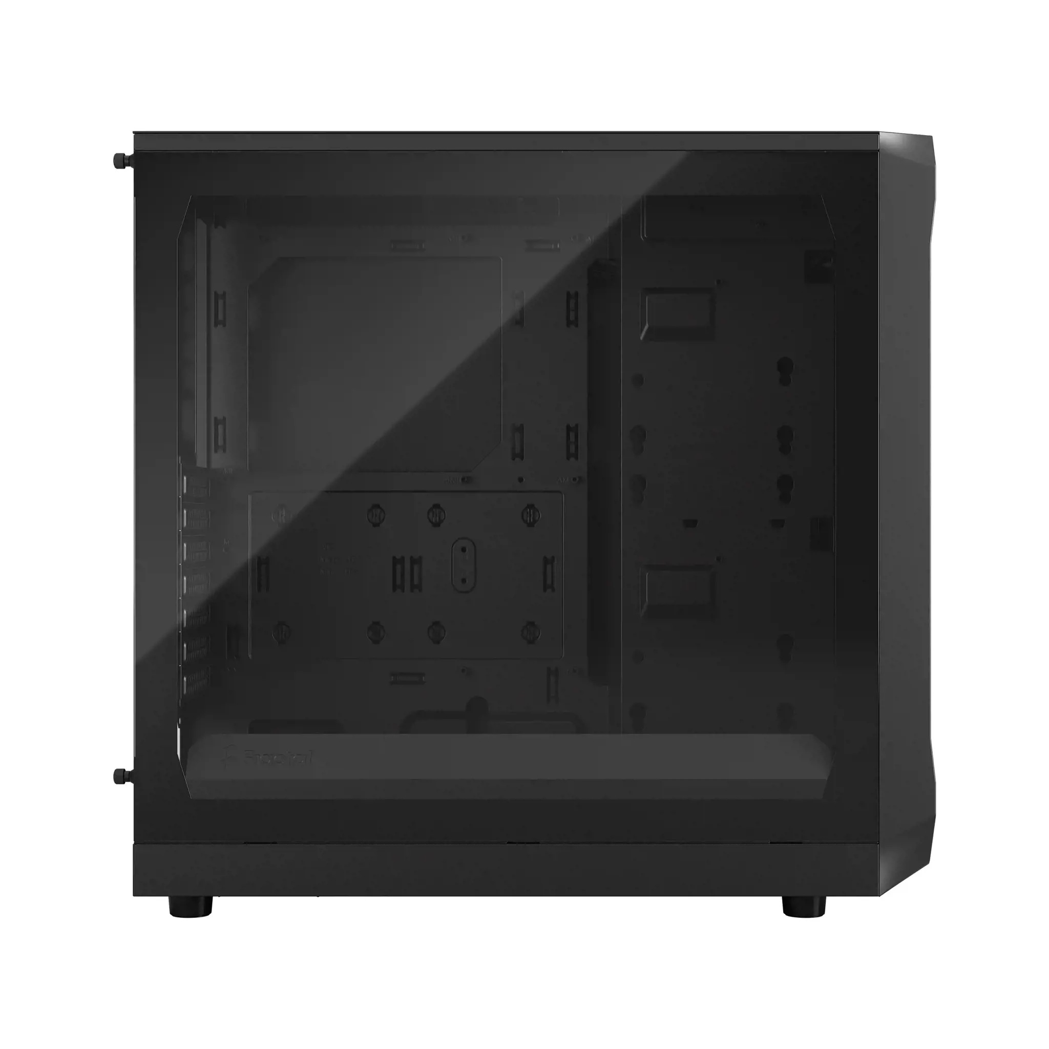 Fractal Design Focus 2 Black TG Clear Tint, Midi Tower, Maitinimo šaltinis pridedamas Ne