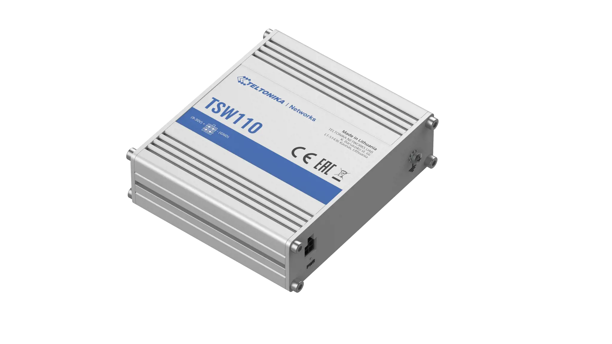 "Teltonika" komutatorius TSW110 PoE pasyvus, nevaldomas, 1 Gbps (RJ-45) prievadų kiekis 5