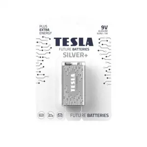 Baterija Tesla 9V Silver+ Alkaline 6LR61 580 mAh (1 vnt)