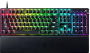 "Razer" žaidimų klaviatūra "Huntsman V3 Pro" laidinė šiaurietiška analoginė optinė juoda
