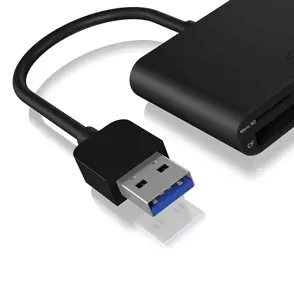 ICYBOX IB-CR301-U3 IcyBox Išorinis kortelių skaitytuvas USB 3.0, CF, SD, microSD