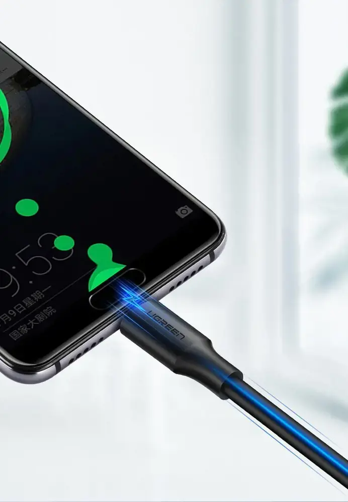 Ugreen 60117, 1,5 m, USB A, USB C, USB 2.0, 480 Mbps, juodas