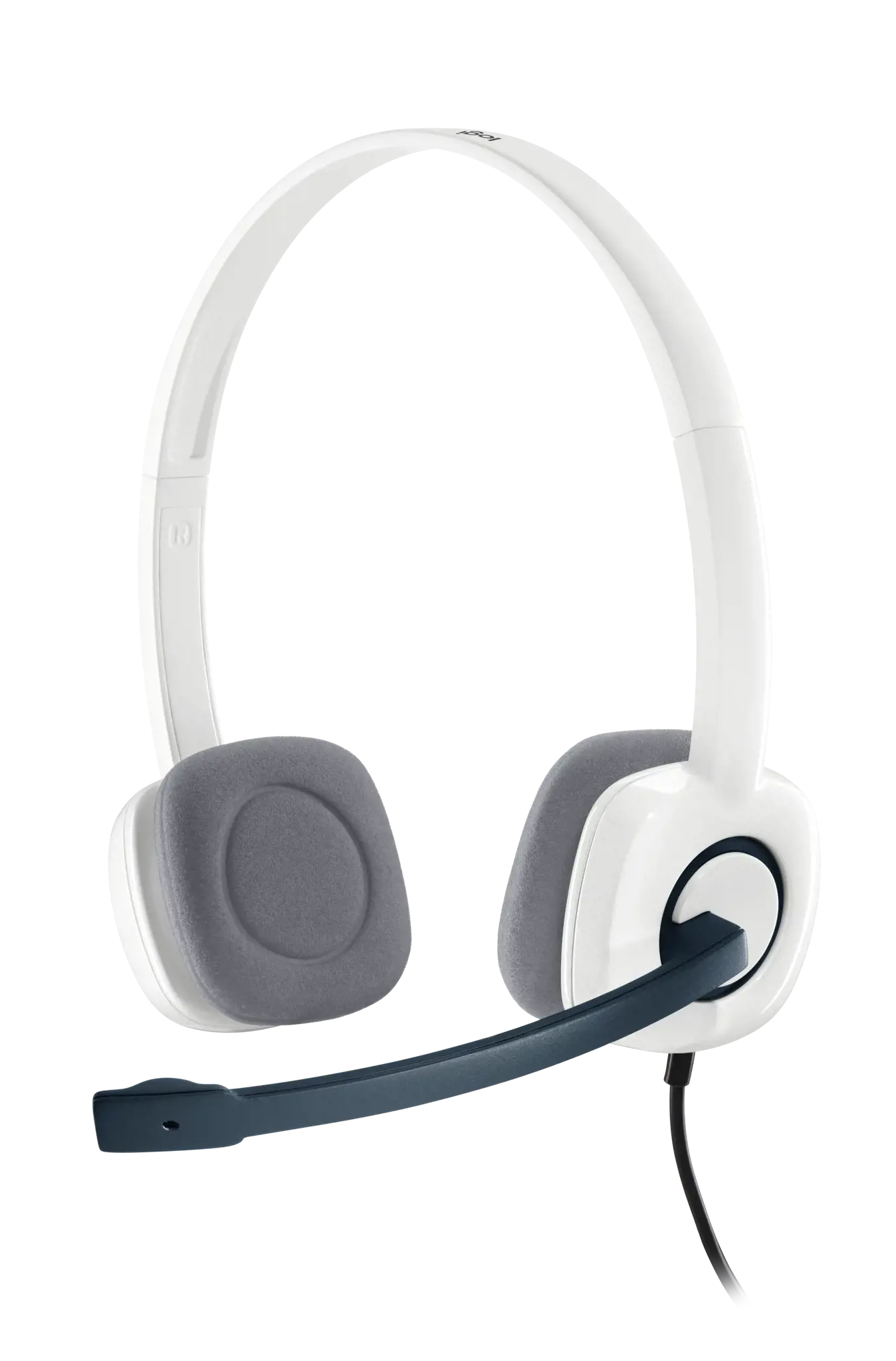 "Logitech H150" stereofoninės ausinės, laidinės, biurui / skambučių centrui, 20-20000 Hz, 80 g, ausinės, baltos spalvos