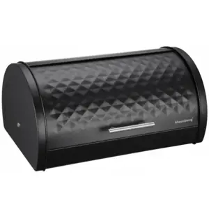 Bread box, steel, black Klausberg, Size: 38 x 28 x 18.5 cm