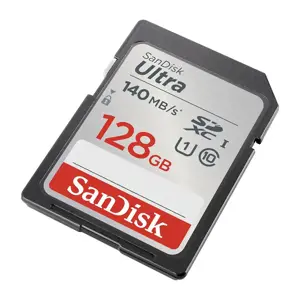 "SanDisk Ultra" 128GB SDXC atminties kortelė 140MB/s; EAN:619659200190