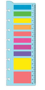 EcoSmart Sticky Notes Colors + Ruler Ind