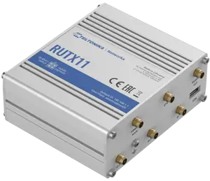 TELTONIKA RUTX11 LTE-A/CAT6/Dual WiFi Band ir BLE pramoninis maršrutizatorius su dviem SIM kortelėmis
