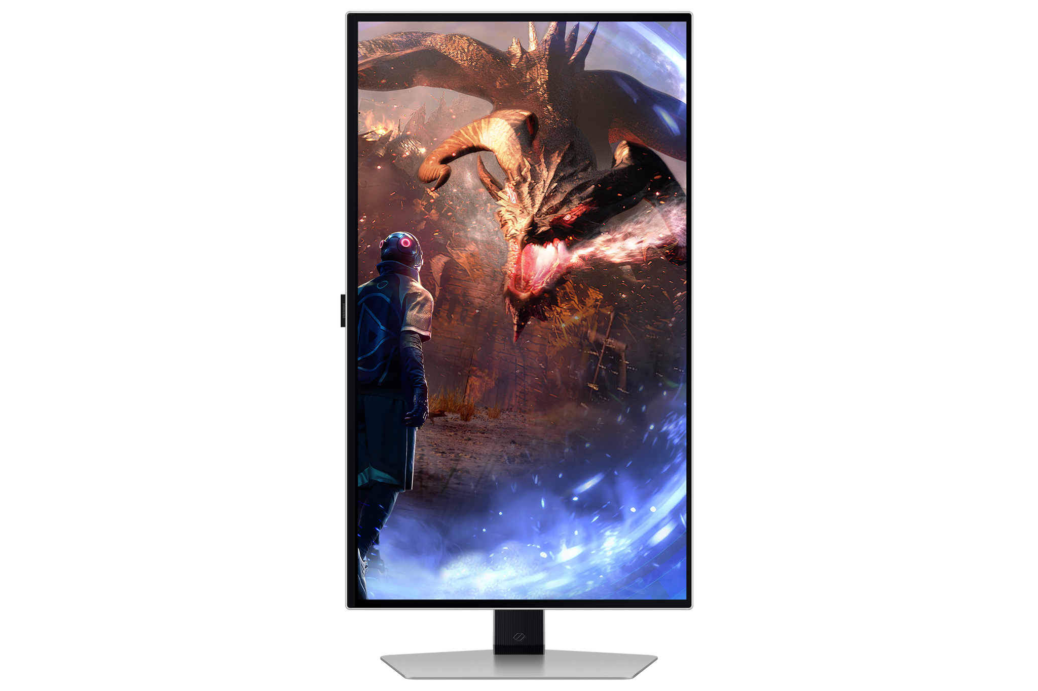 Samsung G60SD, 68.6 cm (27"), 2560 x 1440 pixels, Quad HD, OLED, 0.03 ms, Silver