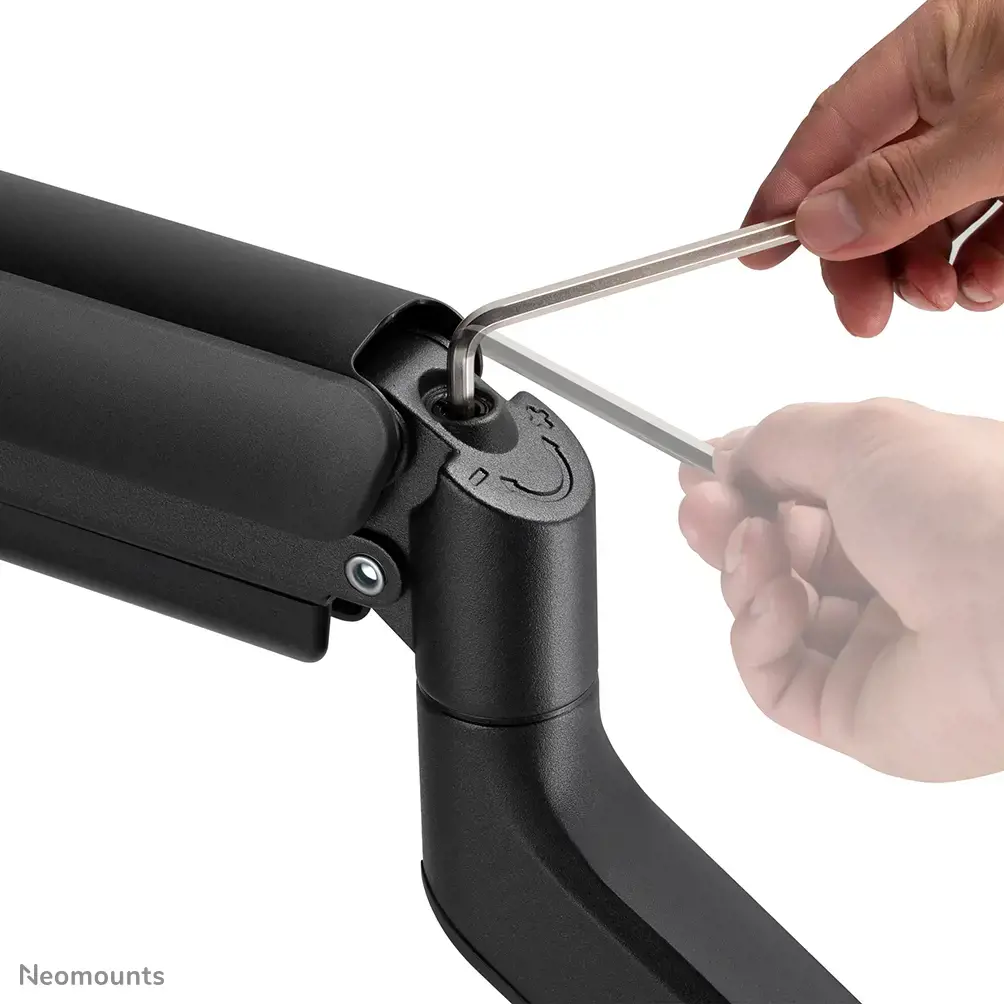 "Neomounts by Newstar" monitoriaus laikiklis ant stalo, tvirtinimas per stalą, 15 kg, 43,2 cm (17"), 106,7 cm (42"), 100 x 100 mm, juodas