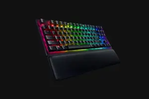 RAZER Huntsman V2 klaviatūra be klavišų, violetinės spalvos jungiklis - JAV išdėstymas