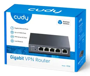 "Cudy" Gigabit Multi-WAN VPN maršrutizatorius laidinis maršrutizatorius Fast Ethernet, Gigabit Ethernet Grey