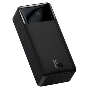 "Baseus Bipow" maitinimo bankas su ekranu 30000mAh 15W black (Overseas Edition) Black (juodas)