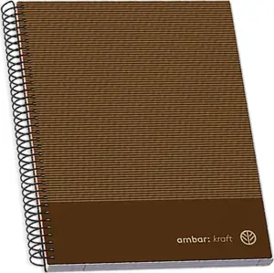A5 Hardcover Sp Bk 100sh Kraft Sq