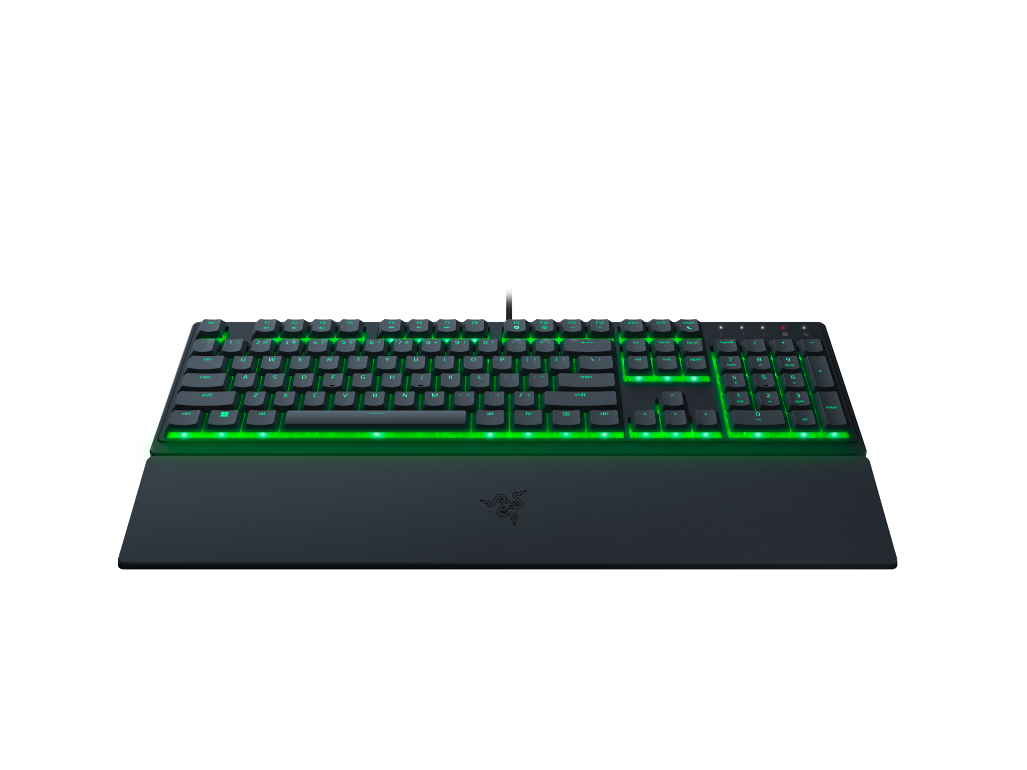 "Razer" žaidimų klaviatūra "Ornata V3 X" RGB LED apšvietimas, NORD, laidinė, juoda, tyli membrana, skaitmeninė klaviatūra