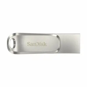 Micro SD atminties kortelė su adapteriu SanDisk SDDDC4-128G-G46 128GB raktų ryšulys Silver Steel 12…