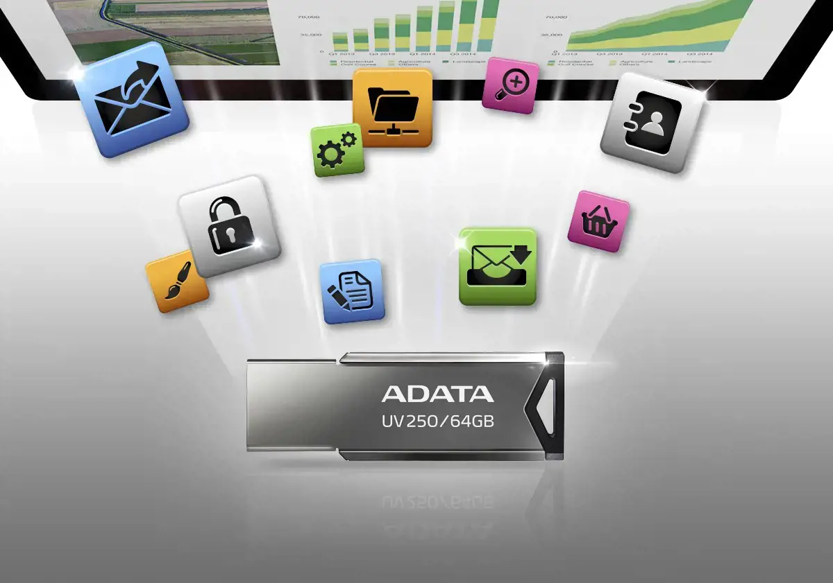 ADATA Flash diskas UV250 16GB USB 2.0 juodas