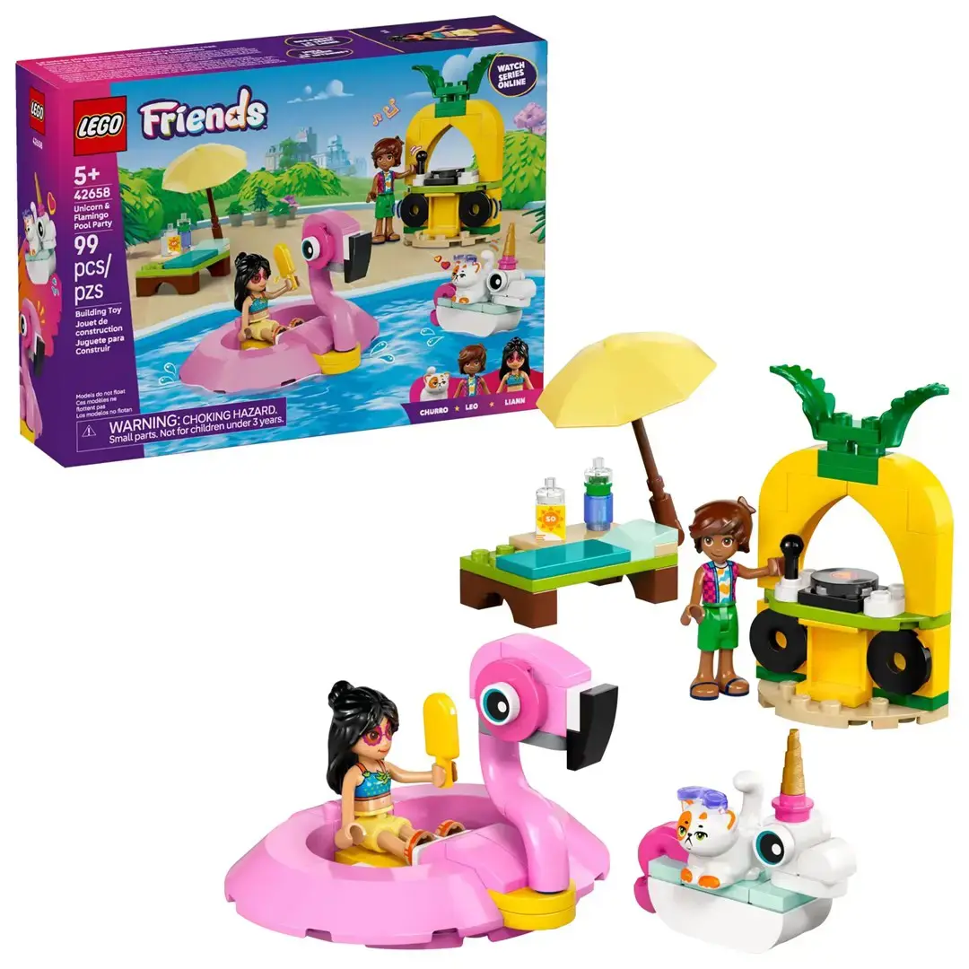 LEGO FRIENDS 42658 Unicorn & Flamingo Pool Party
