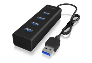 ICYBOX IB-HUB1409-U3 IcyBox 4x USB 3.0 prievadų šakotuvas, juodas