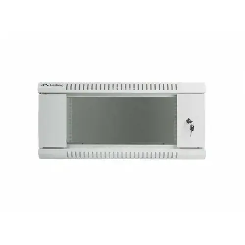 LANBERG WF01-6404-10S "Lanberg" sieninė spinta 19 išardoma plokščia pakuotė 4U/600x450 mm pilka