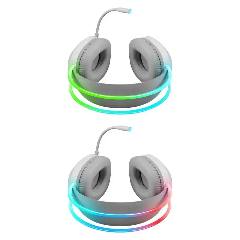 HEADPHONES DEFENDER ECLIPSE RGB WHITE