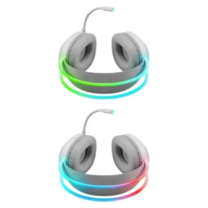 HEADPHONES DEFENDER ECLIPSE RGB WHITE