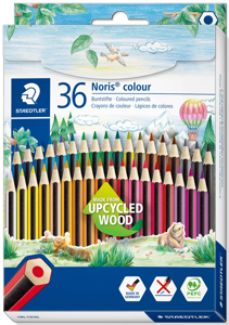 Spalvoti pieštukai STAEDTLER NORIS COLOUR 185, 36 spalvos