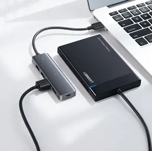 Ugreen 50985, USB 3.2 Gen 1 (3.1 Gen 1) Type-A, USB 3.2 Gen 1 (3.1 Gen 1) Type-A, 5000 Mbps, sidabrinis, USB, 104 mm