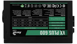 Maitinimo blokas AEROCOOL AEROPGSVX-600PLUS-80, 600 W