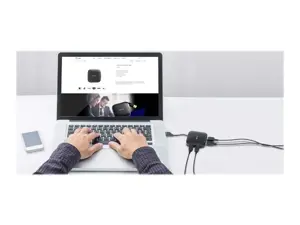 TP-Link UH400, USB 3.2 Gen 1 (3.1 Gen 1) Type-A, USB 3.2 Gen 1 (3.1 Gen 1) Type-A, 5000 Mbit/s, juoda, 71 mm, 71 mm, 71 mm