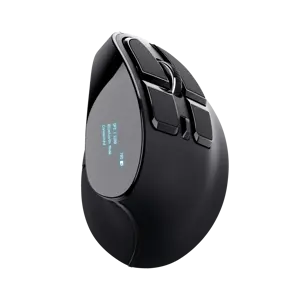 "Trust Voxx", dešinės rankos, vertikalus dizainas, optinis, RF belaidis + "Bluetooth", 2400 DPI, juodas
